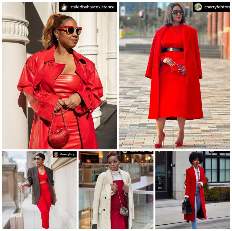 Bold in red! These stunning outfits show how to rock the color with confidence and flair. Which red look inspires you the most?
