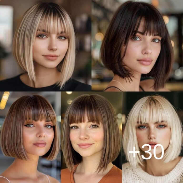 30 Trendy Sleek Bob Haircuts With Bangs