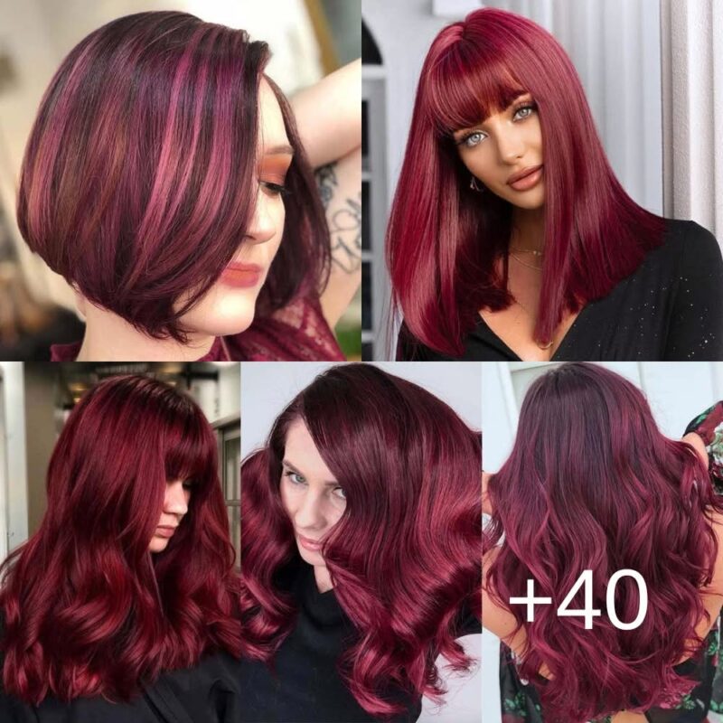 40 Burgundy Hair Color Ideas