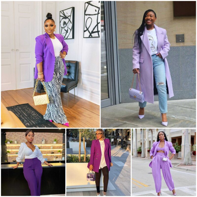 Chic Outfit Ideas in Stunning Shades of Purple