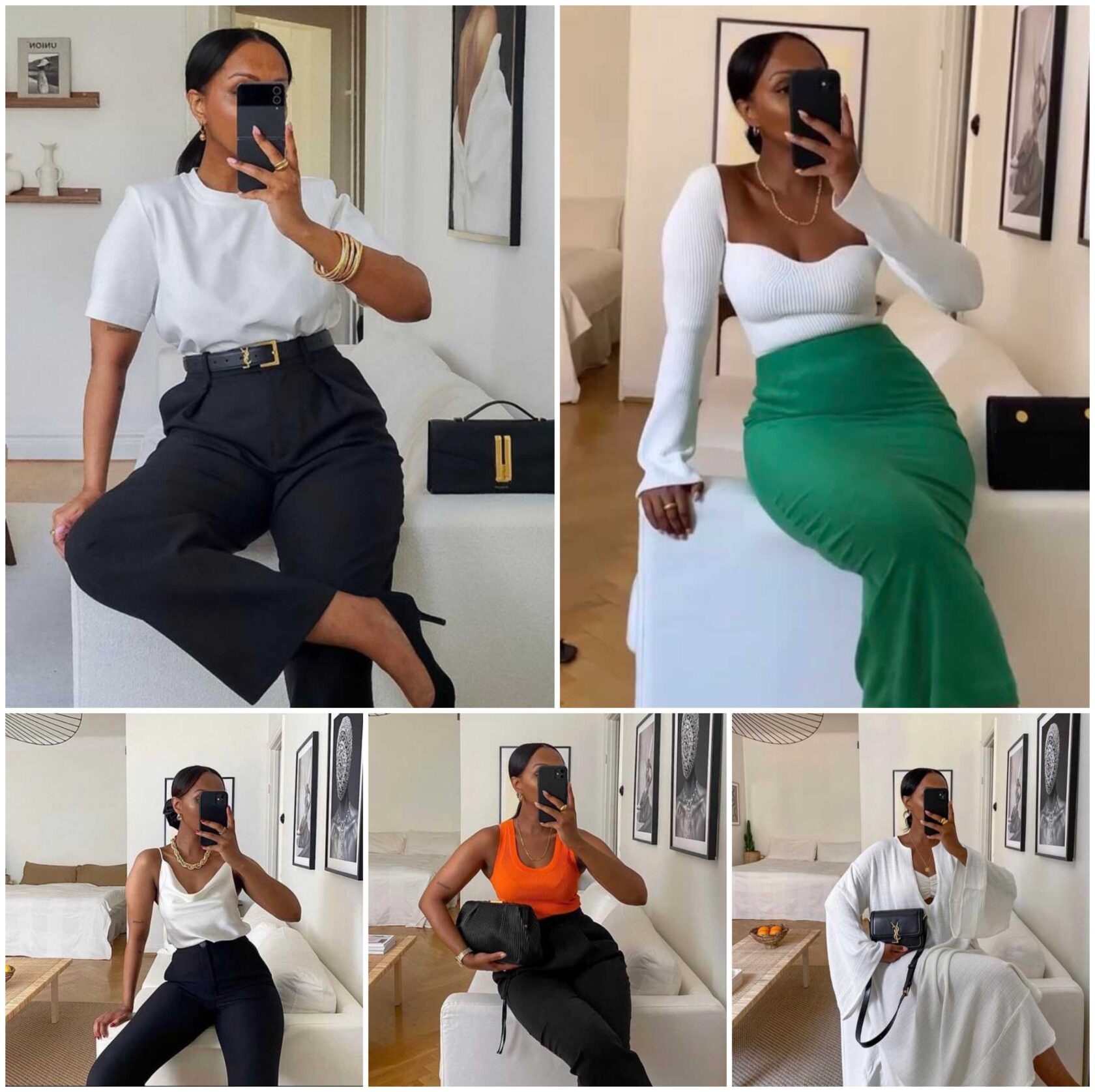 [GALLERY] – Choose Your Own Style with These Inspiring Looks 🤍💚 #sugestões 🦩 @femmeblk 📷
